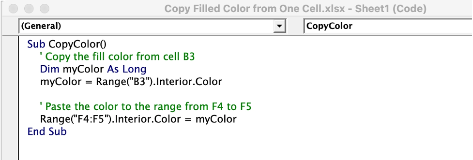 How to Copy Fill Color from One Cell to Another Cell or Range in Excel 5.png