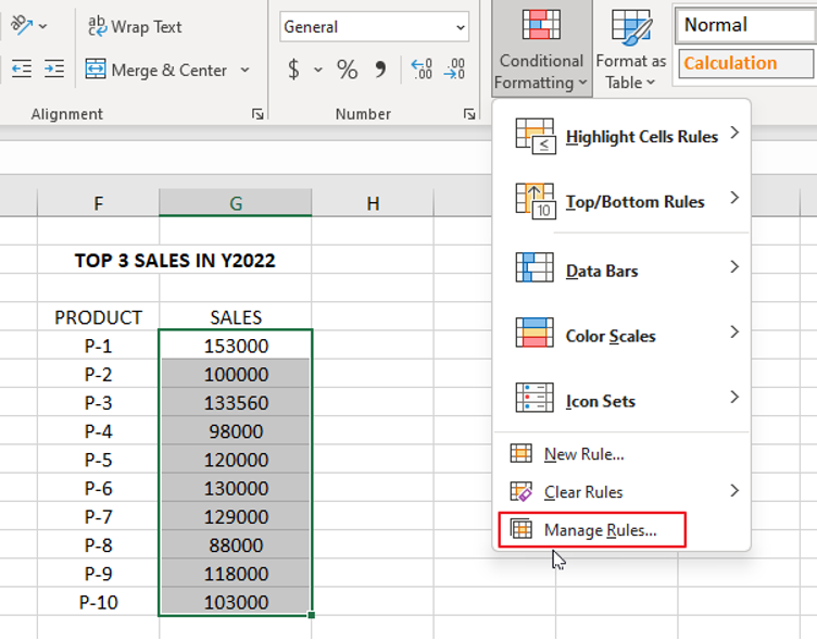 How to Copy the Conditional Formatting Rules from One Cell or Range to Another in Excel 4.png