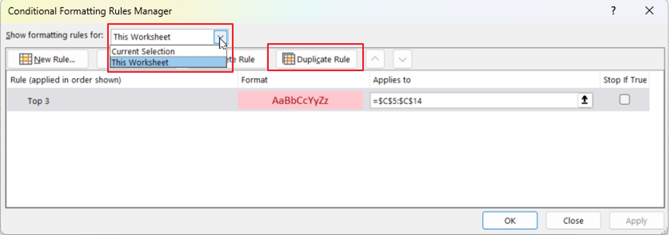 How to Copy the Conditional Formatting Rules from One Cell or Range to Another in Excel 5.png