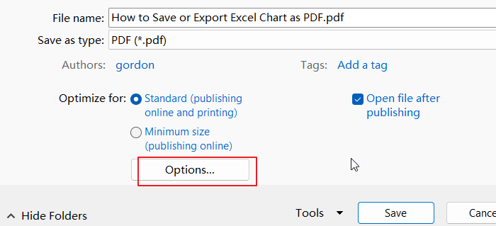How to Save or Export Excel Chart as PDF 3.png