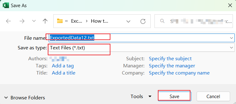 How to Export Excel Data to Text Files in Excel vba 4.png